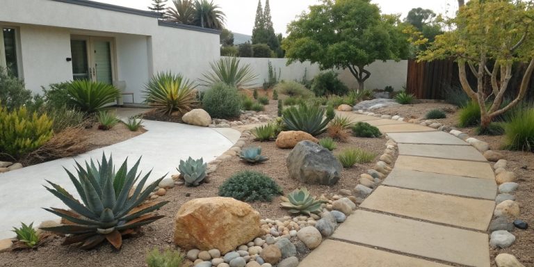 How to design a low-maintenance garden: Use native plants, mulch, and irrigation. Swap grass for groundcover to save time and money on your beautiful, easy yard.